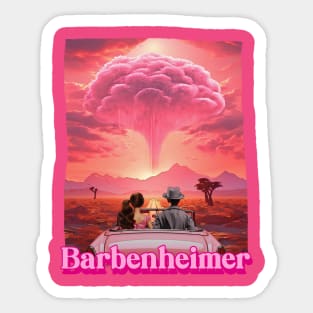 Barbie Oppenheimer Barbenheimer Funny Movie Sticker